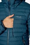 Чоловічий пуховик Rab Microlight Windstopper Hoody, Black 10