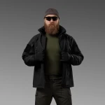 Комплект одягу Softshell Hawk Jacket & Pants. Захист від вітру та вологи. Чорний 9