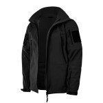 Куртка тактическая Softshell Hawk Jacket. Защита от ветра и влаги.  Черный 4