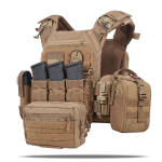 Комплект спорядження Vanguard Strike Kit (на базі плитоноски PRO). 25х30 см. Койот