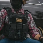 Патч (шеврон) с надписью Ukrarmor, на липучке, цветной. Мягкий ПВХ пластик 8