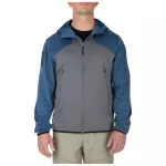 Реглан тактичний на блискавці з капюшоном "5.11 Reactor FZ Hoodie 2.0" Storm