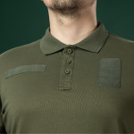 Тактическая футболка-поло Ukrarmor Polo Reflex. Cotton. Цвет Хаки 2