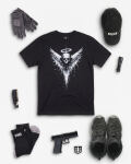 Футболка с рисунком "Angel Skull" Combat Black 7 Футболка с рисунком "Angel Skull" Combat Black 7