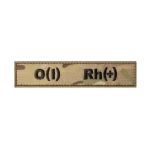 Шеврон (нашивка) группа крови О (I) Rh (+), 2.5 х 12.5 см. Мультикам Шеврон (нашивка) группа крови О (I) Rh (+), 2.5 х 12.5 см. Мультикам
