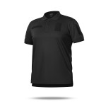 Тактическая футболка-поло Ukrarmor Polo Reflex. Cotton. Цвет Черный