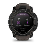 Смарт-годинник Garmin Instinct 3 Amoled, GPS, 50 mm. Чорний з коричневим силіконовим ремінцем 9