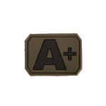 Нашивка на липучке Sturm Mil-Tec "Blood Type Patch A Positive PVC 3D" Olive