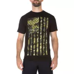Футболка з малюнком "5.11 Camo Flag Tee" Black