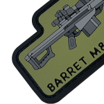 Патч (шеврон) «Barret M82» від А.Т.А.К.А. М’який ПВХ пластик. Олива 3