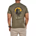 Футболка з малюнком "5.11 Tactical No Rucks Given" Military Green Heather