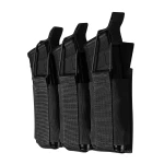 Тройной эластичный подсумок для магазинов АК/АR открытого типа с креплением MOLLE. Черный 6 Тройной эластичный подсумок для магазинов АК/АR открытого типа с креплением MOLLE. Черный 6