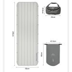 Матрац туристичний надувний одномісний Naturehike CNK2450WS034 198х68х9.5 см білий 2