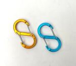 Набір алюмінієвих сервісних карабінів Base Camp Sigma 8 Wire Set, 2 шт, Blue/Orange 2 Набір алюмінієвих сервісних карабінів Base Camp Sigma 8 Wire Set, 2 шт, Blue/Orange 2
