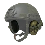 Активные наушники Walker's Razor Slim с креплением на шлем и гелевыми амбушюрами. Мультикам