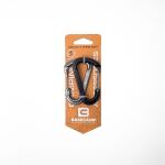 Набір алюмінієвих карабінів Base Camp Delta 7 Wire Set, 2 шт, Black/Grey