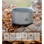 Patelnia tytanowa z składanym uchwytem 1300 ml Naturehike NH18T202-B 4