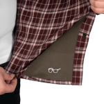 Сорочка «Буревій» (Logo Tan), Camotec. Burgundy Check 6