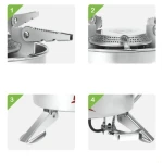 Газовий пальник BRS-10 складний, 19.5 x 17.5 см. Потужність 2.27 кВт 2 Газовий пальник BRS-10 складний, 19.5 x 17.5 см. Потужність 2.27 кВт 2