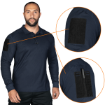 Поло Patrol Long LT CoolPass Pique Light Темно-синее 5 Поло Patrol Long LT CoolPass Pique Light Темно-синее 5
