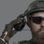 Крепление адаптер для активных наушников на шлем. Олива 5 Крепление адаптер для активных наушников на шлем. Олива 5