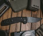 Розкладний ніж SOG SOG-TAC AU, Black, Black/Partially Serrated 12