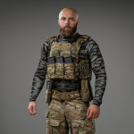 Рашгард тактический Raptor Rashguard Tiger Stripes. Slim fit, полиэстер 4