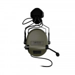 Активные наушники Sordin® Supreme MIL CC (Helmet version) с креплением ARC Rail. Зеленый 5
