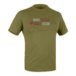 Футболка с рисунком "Make Again" Olive Drab