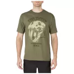 Футболка з малюнком "5.11 Apex Predator Tee" Military Green