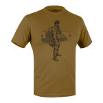 Футболка з малюнком "Paratrooper" Coyote Brown