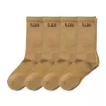 Шкарпетки тактичні "5.11 Tactical® Duty Ready Basic Crew Socks" (4 пари) US Dark Coyote
