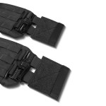 Змінні бокові камербанди (чохли) для плитоноски. Розмір М, 20х16 см. Чорний 5