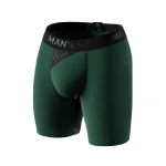Мужские трусы анатомические с сеткой Men's Set Anatomic Long 2.0 Light Black Series. Темно-зеленый