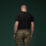 Футболка Basic Military T-shirt без логотипу. Cotton and Elastane, чорний 3