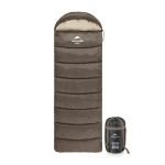Спальный мешок Naturehike U250 (6°C до -10°C). Правый. Коричневый