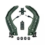 Комплект рейок на шолом Fast\TOR-D, планки Picatinny та кріплення Wing-Loc, Олива 8 Комплект рейок на шолом Fast\TOR-D, планки Picatinny та кріплення Wing-Loc, Олива 8