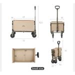 Складаний кемпінговий візок Naturehike CNK2350JJ012 50 л чорний 3