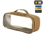Утилитарный органайзер M-Tac Elite Medium прозрачный (26х11 см) Койот