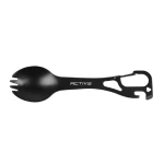 Ложка-вилка с карабином Active Taller, Black. Нержавеющая сталь Ложка-вилка с карабином Active Taller, Black. Нержавеющая сталь