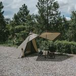Палатка с остроконечной крышей Naturehike CNK2300ZP025, коричневая 5