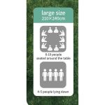 Килимок для пікніка Naturehike CNK2350WS010 210x240 см Light Green Print 3 Килимок для пікніка Naturehike CNK2350WS010 210x240 см Light Green Print 3