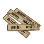 Шеврон (нашивка) группа крови B(III) Rh(-), 2.5 х 12.5 см. Мультикам 4 Шеврон (нашивка) группа крови B(III) Rh(-), 2.5 х 12.5 см. Мультикам 4