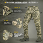 Штаны M-Tac Aggressor Gen II Flex Rip-Stop. Пиксель (мм-14) 5