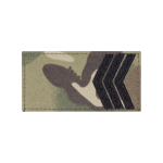 Погон ЗСУ сержант (чорна нитка, на липучці). Мультикам