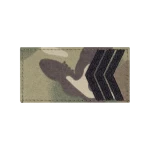 Погон ЗСУ сержант (чорна нитка, на липучці). Мультикам