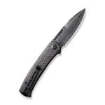 Ніж складаний Civivi Caetus Flipper Damascus Carbon Fiber, чорний 2