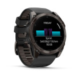 Смарт-годинник Garmin Fenix 8 Amodel Sapphire, Carbon Grey DLC Titanium, 46 mm, Чорний 8