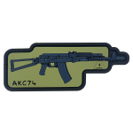 Патч (шеврон) «AKС 74» від А.Т.А.К.А. М’який ПВХ пластик. Олива
