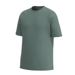 Футболка Men's Set Oversize Fit U-neck. Cotton. Сіро-зелений